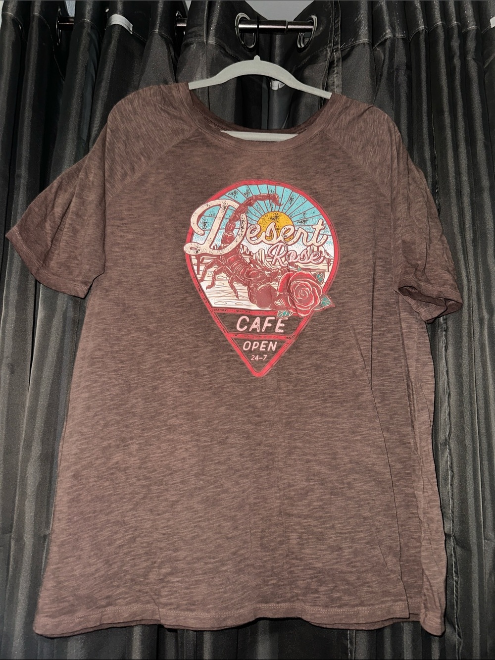 torrid size 1 Mauve-Brown Super Soft Slub Jersey Tee